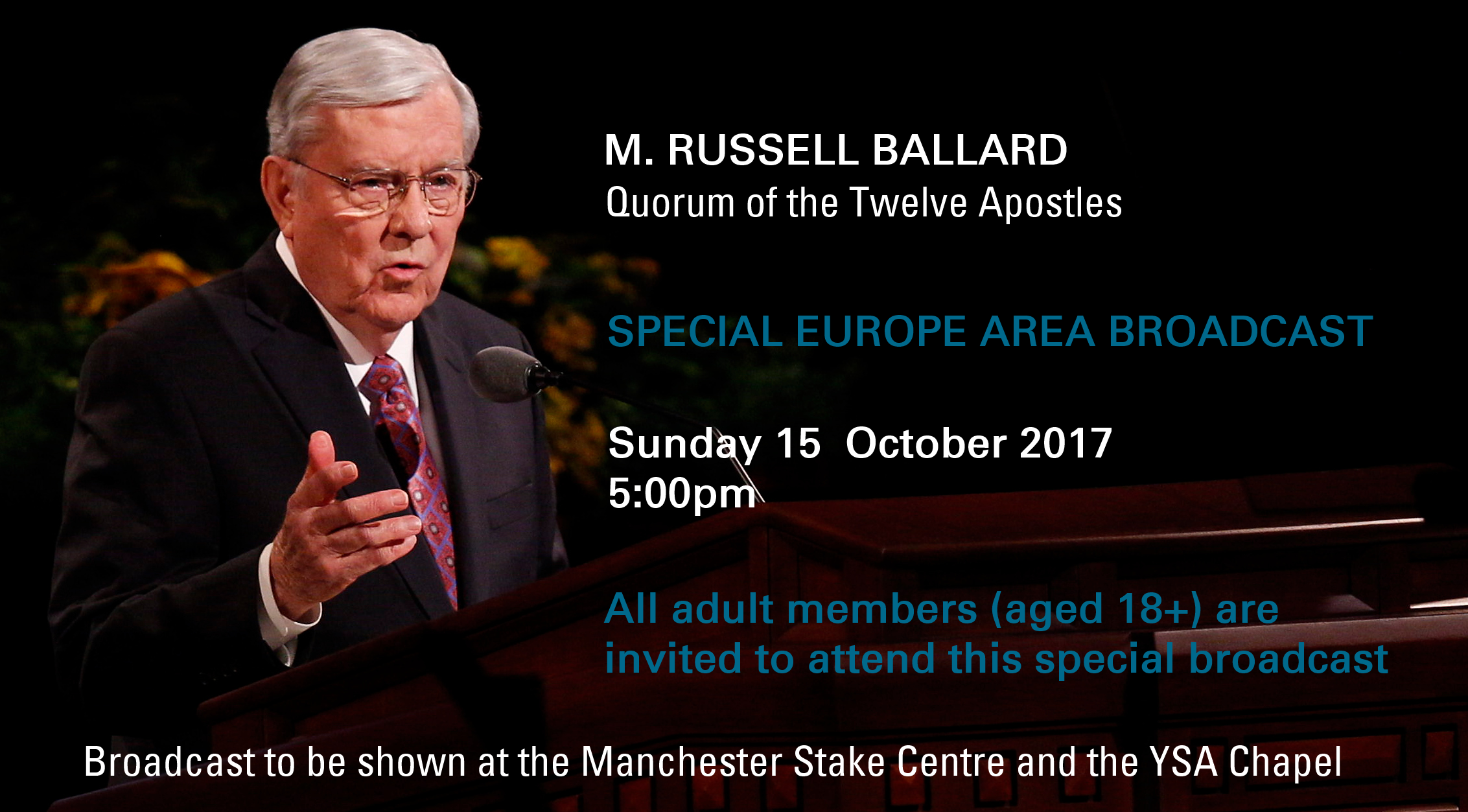 Elder Ballard Broadcast